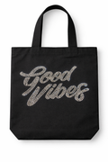 ✨ Good Vibes Rhinestone Tote Bag ✨