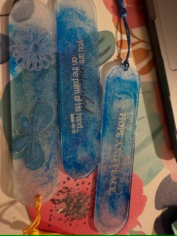 Handcrafted Resin Inspirational Bookmarks