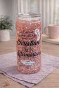 Let Your Light Shine | Personalized Glitter Snow Globe Tumbler