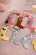 Handcrafted Resin Boot Keychains