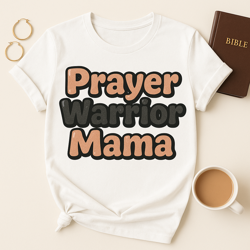 Prayer Warrior Mama T-Shirt – Faith & Strength in Style