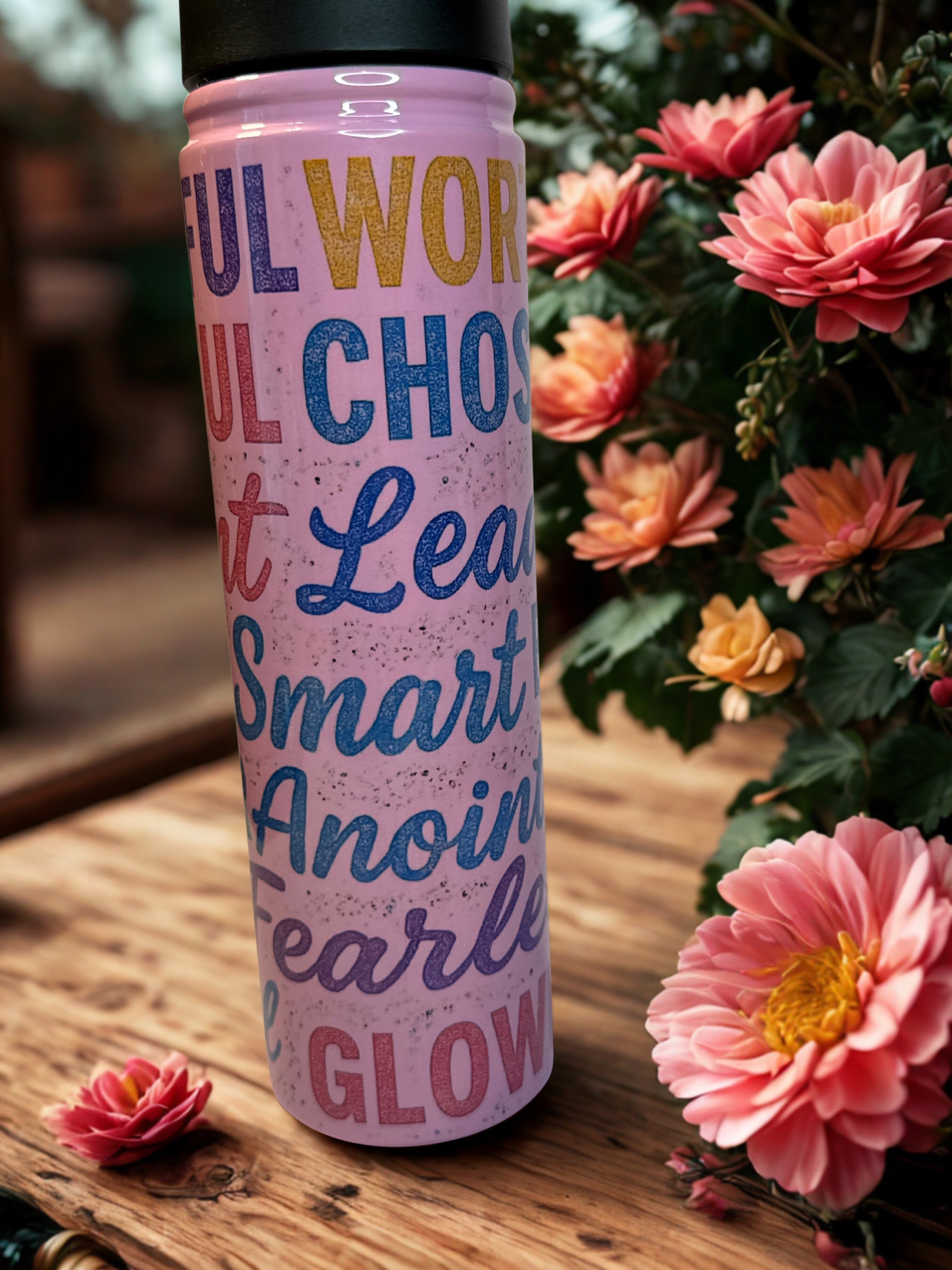 Faith-Fueled Affirmation Tumbler – 20 oz Stainless Steel