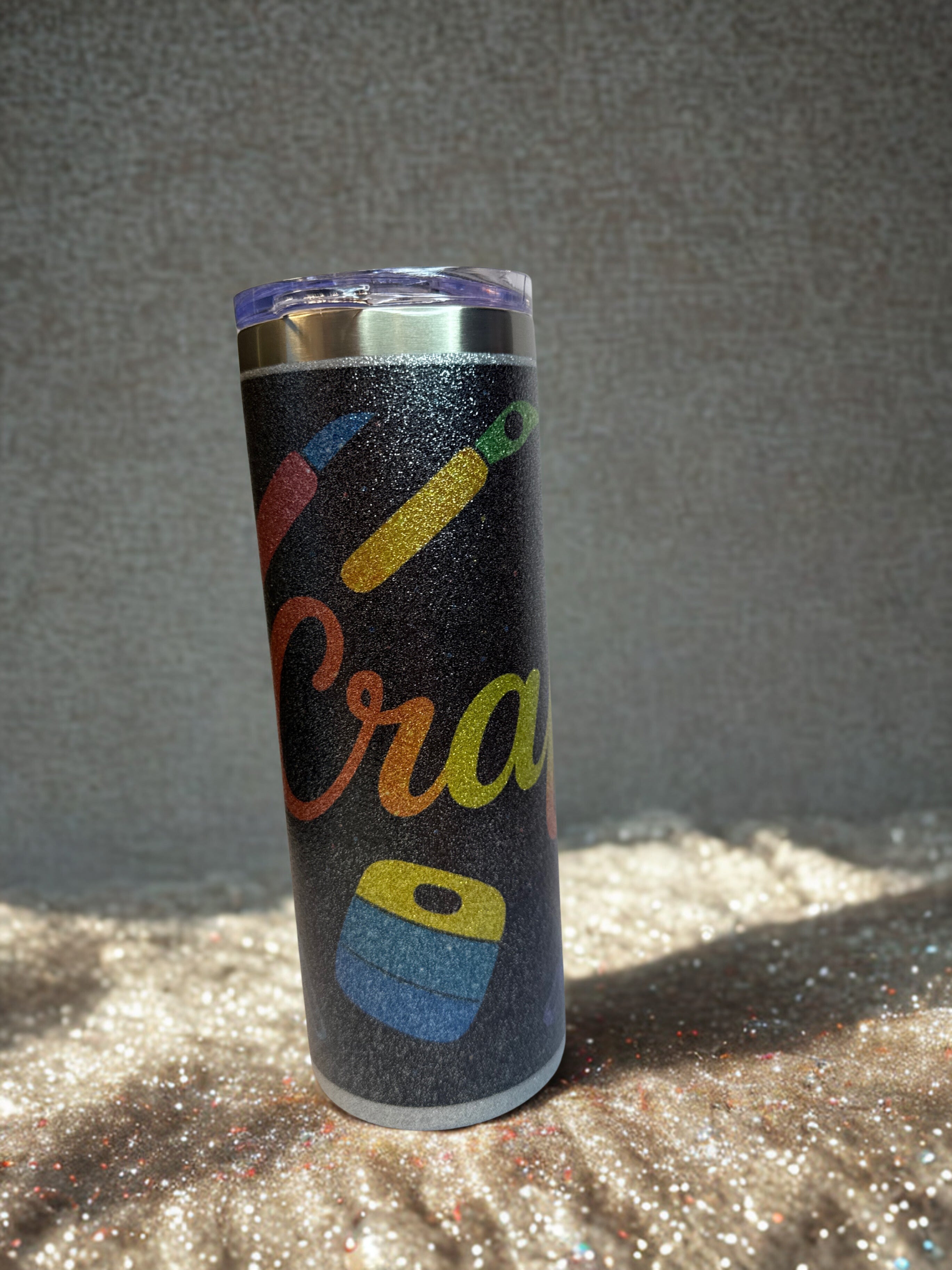 Glitter Crafter Tumbler – 20 oz Stainless Steel